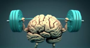 cerveau qui soulève des poids